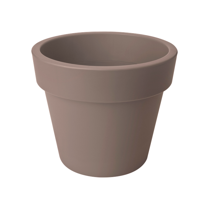 green basics top planter 30cm taupe